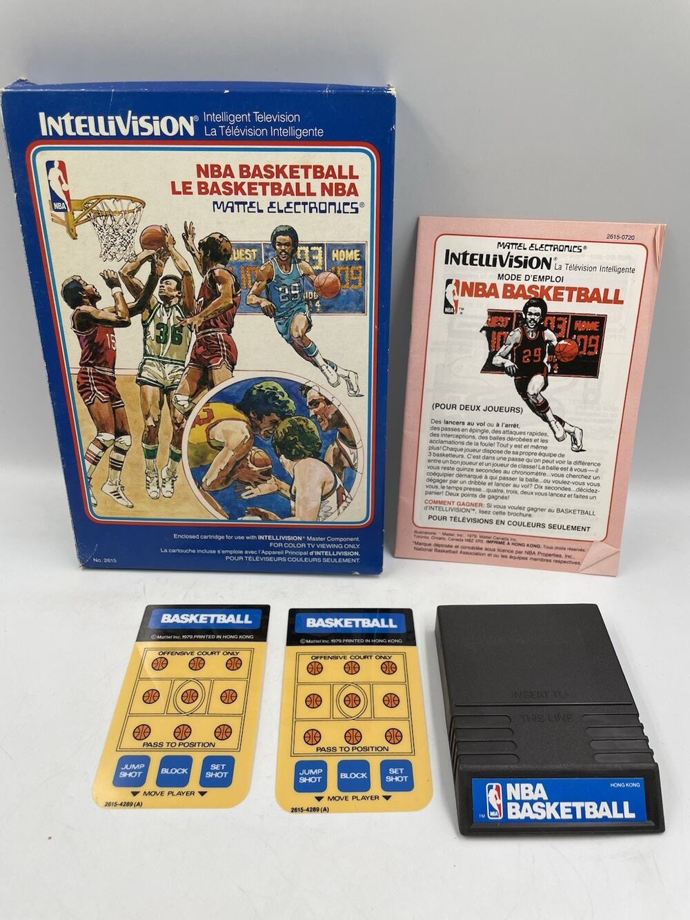 NBA Basketball Intellivision Complete In Box W/ Inlays & Manual 1979 Sports Game